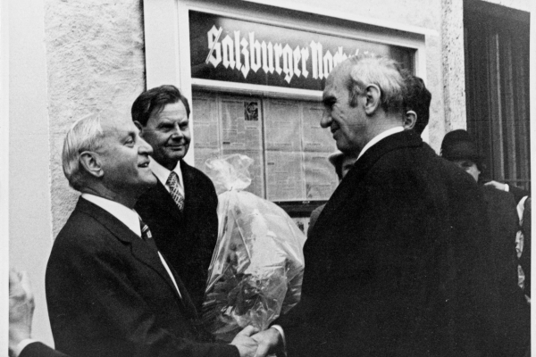 Eröffnung Salzburger Verlagshaus 1975 ©SN