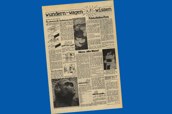 Wundern-Wagen-Wissen Kinderseite SN 1982 ©SN Archiv